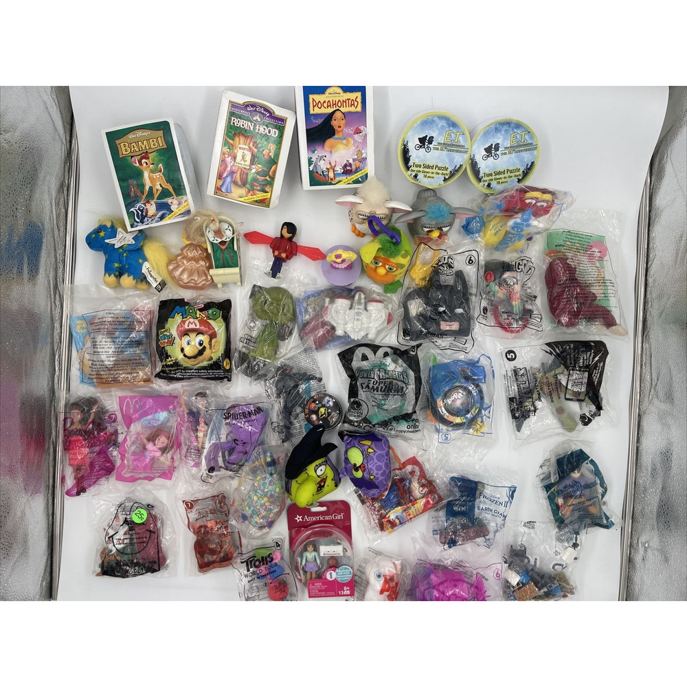 Vintage McDonald's Happy Meal Toy Lot 40 Plus Disney Sealed Kids Toys